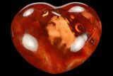 Colorful Carnelian Agate Heart #125774-1